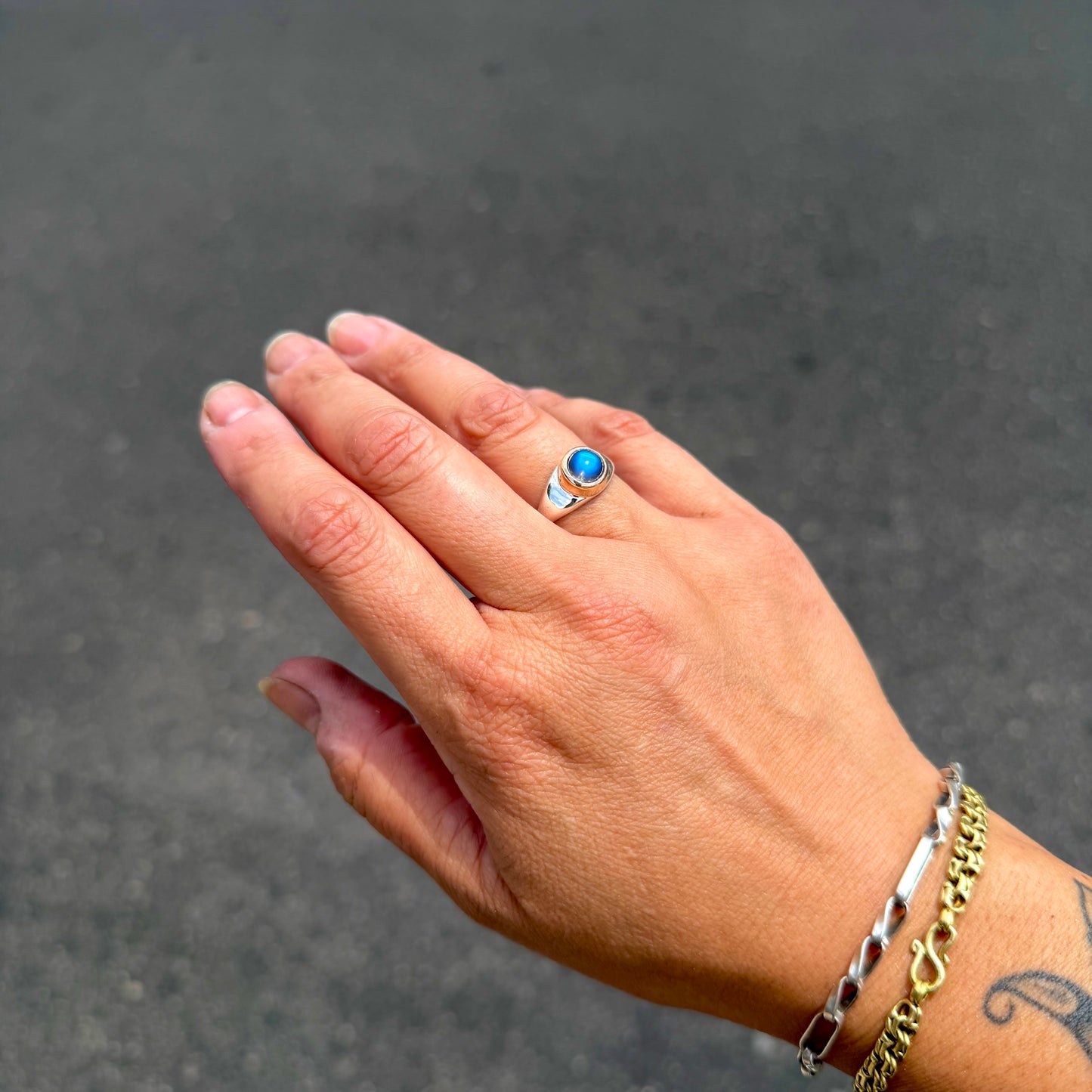 Moonstone Signet Ring {7.25}