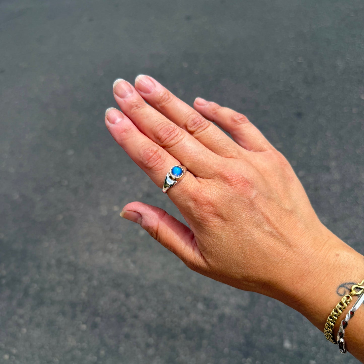 Moonstone Signet Ring {7.25}