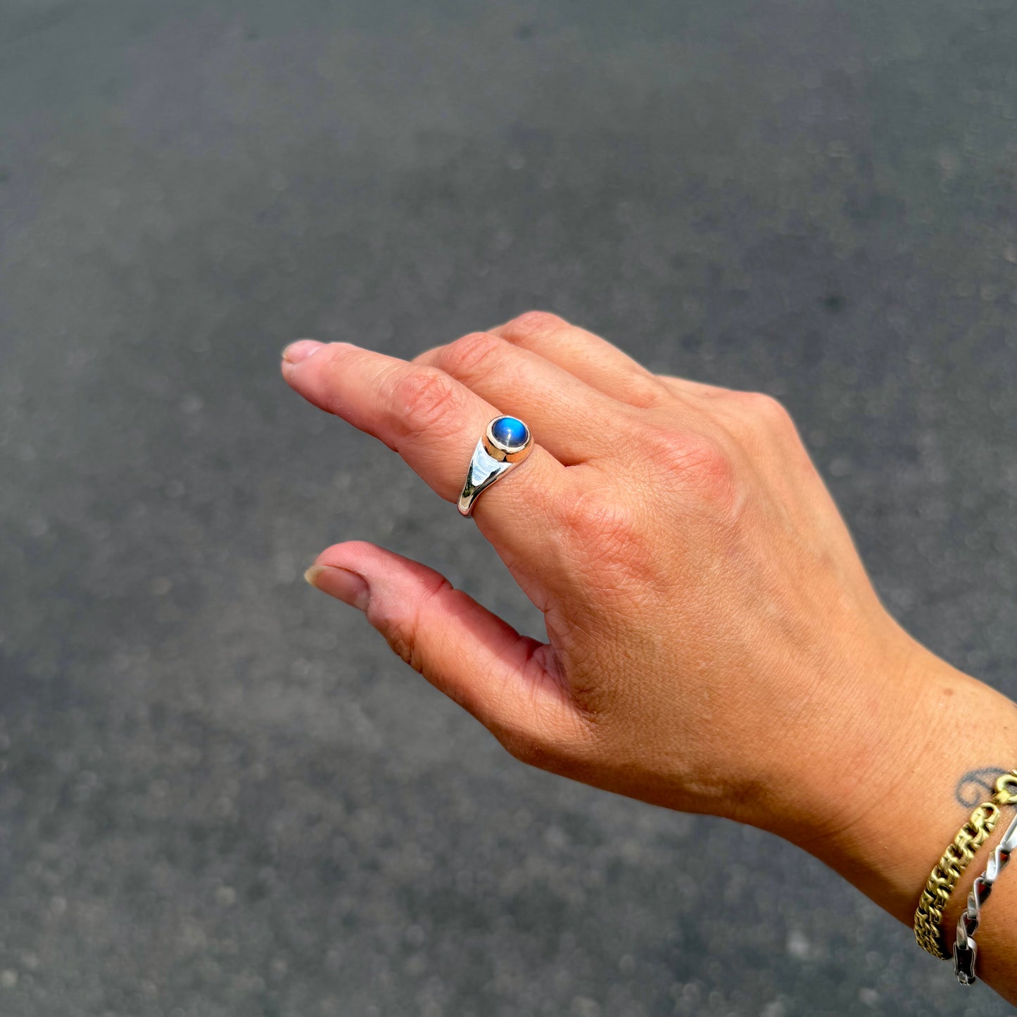 Moonstone Signet Ring {7.25}