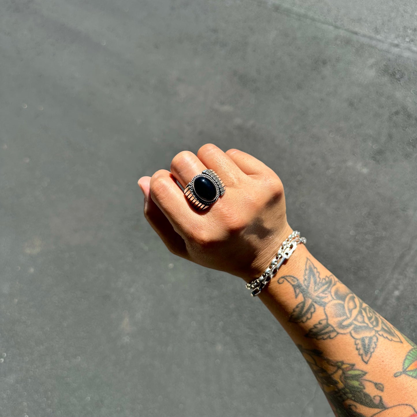 Onyx Crown Ring {10}