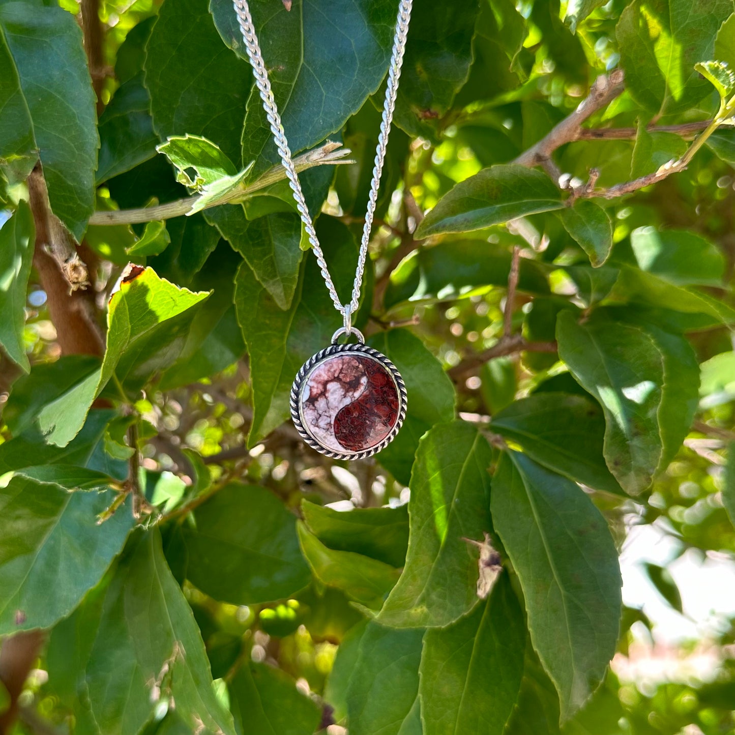 Yin Yang Necklace {Wild Horse/ Dino Bone}