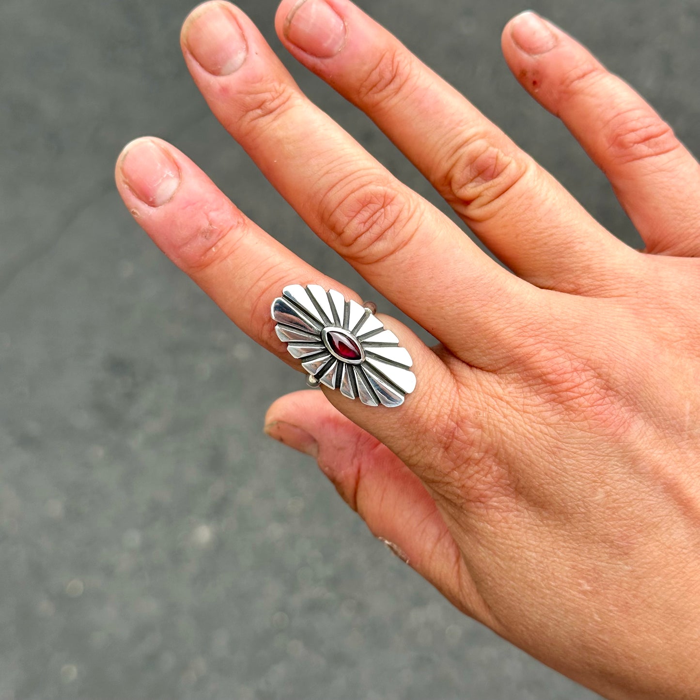 Gem Mini Concho Ring