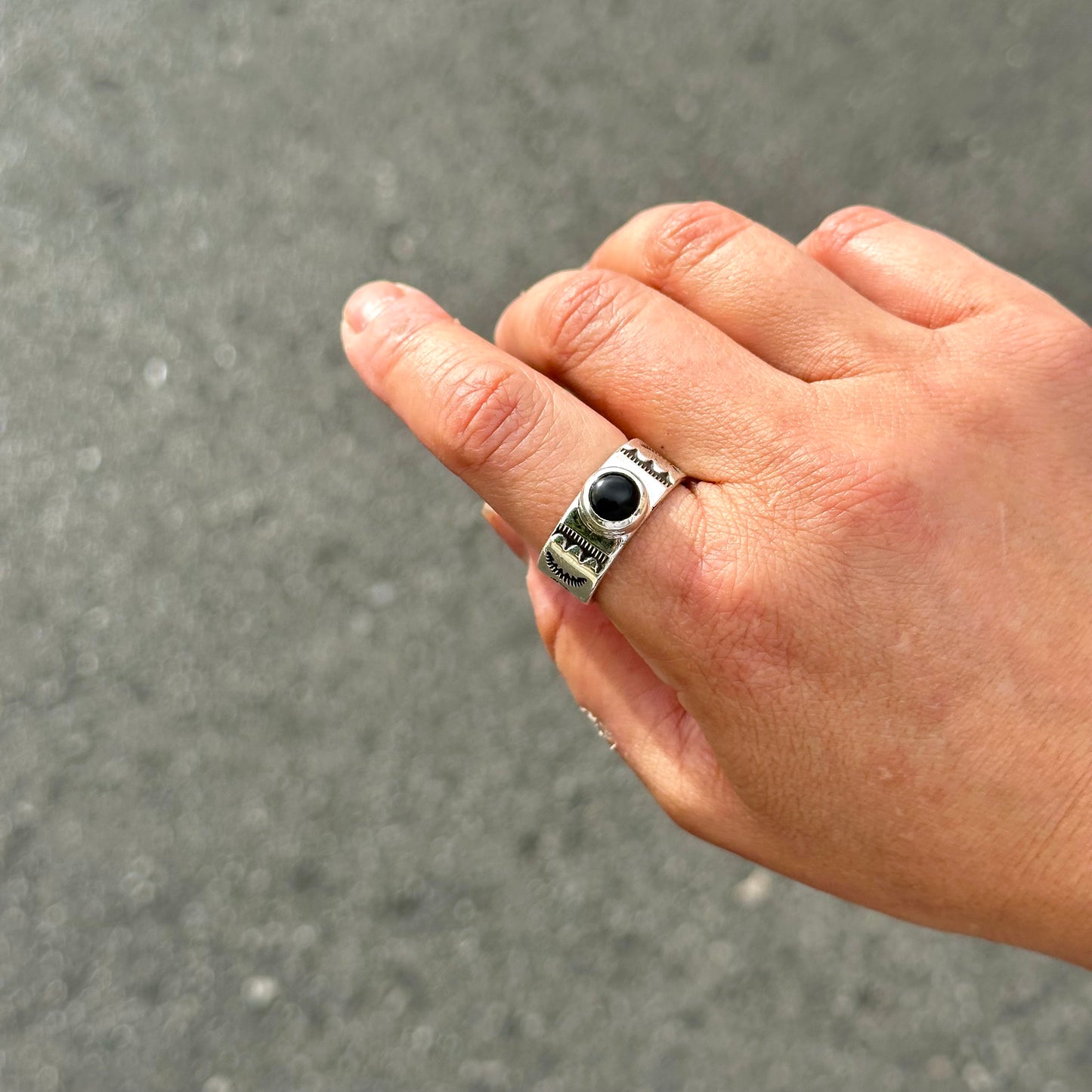 Onyx Cigar Ring {9/9.5}