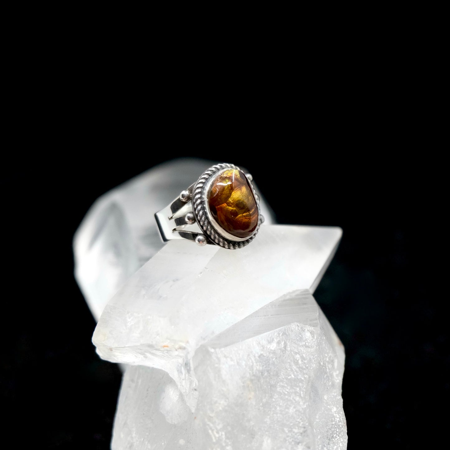 Mexican Fire Agate Ring {8-8.25}