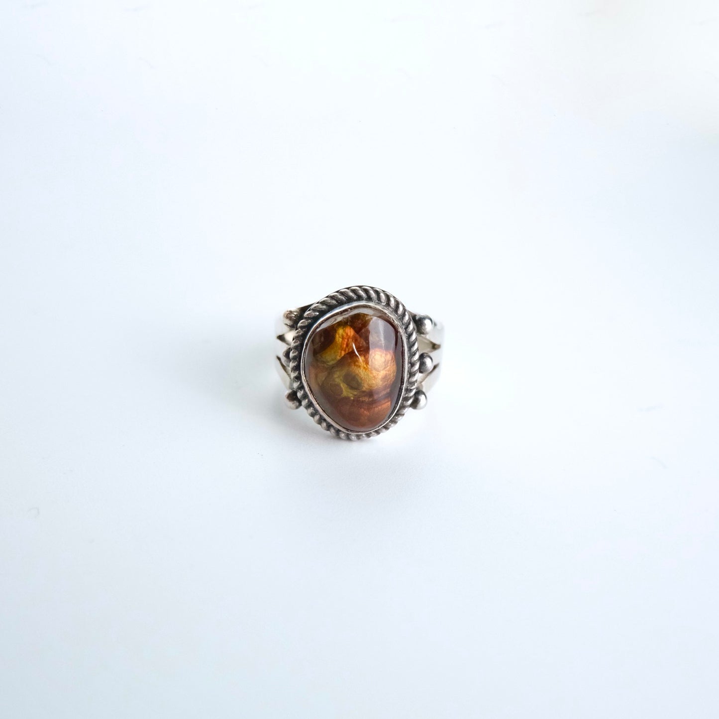 Mexican Fire Agate Ring {8-8.25}