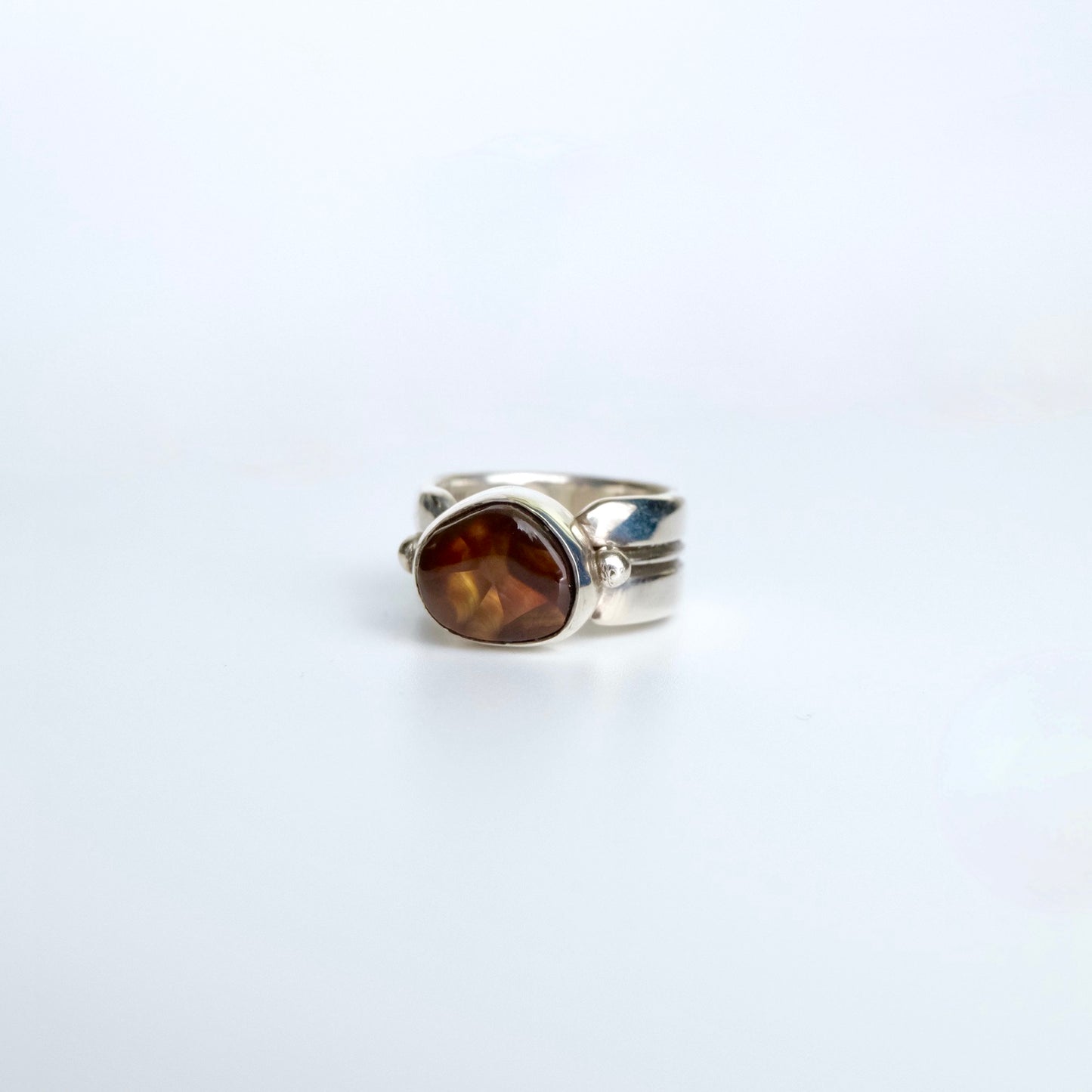 Mexican Fire Agate Ring {7.5}