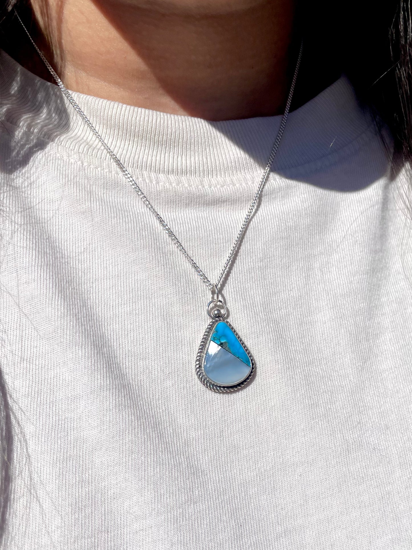 Turquoise/Mother of Pearl Necklace